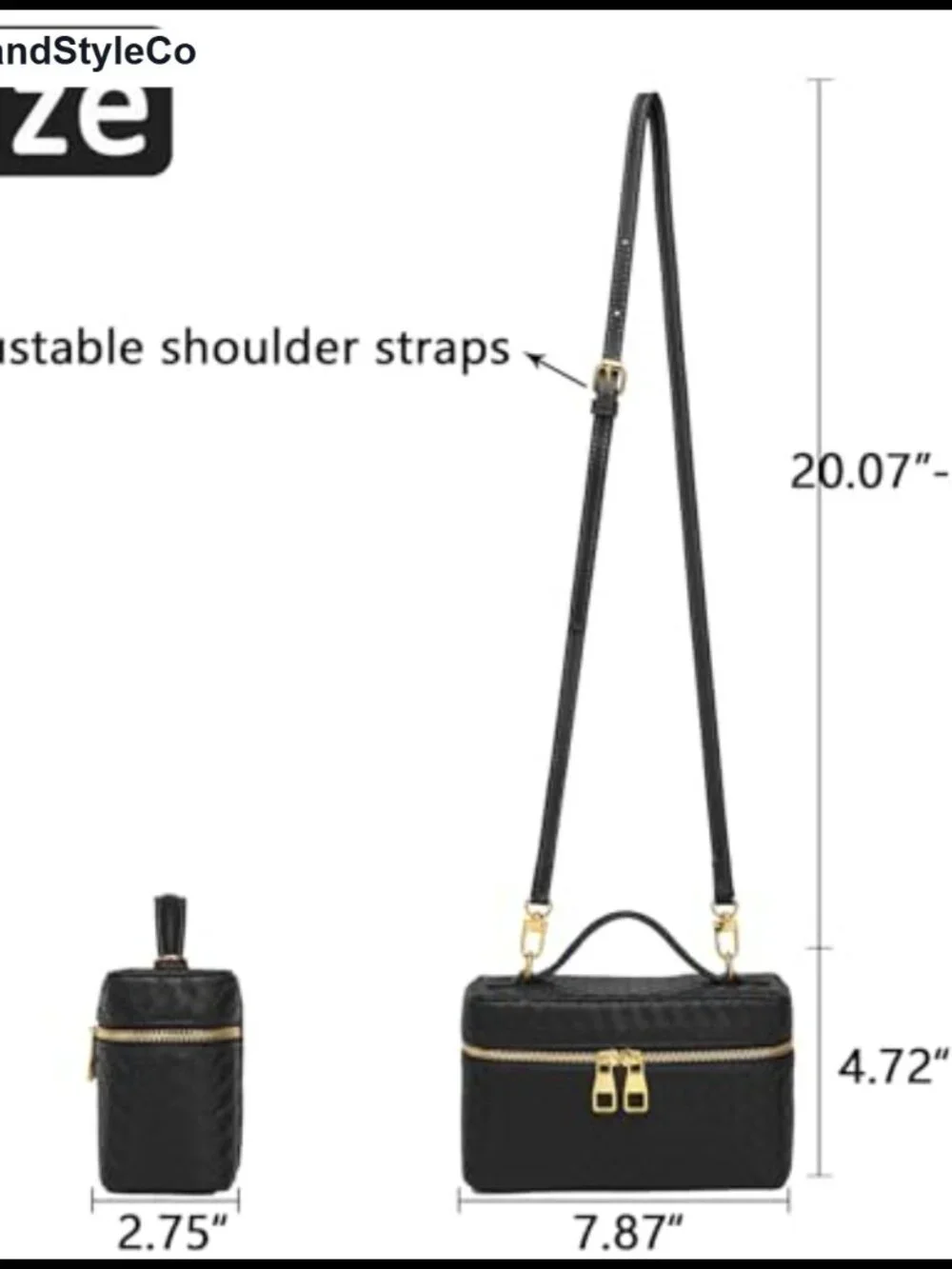 Mini Square Box Satchel PU Leather Crossbody Bag Detachable Strap Women